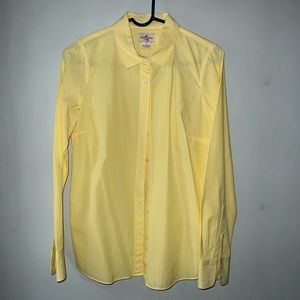 NWOT J Crew Haberdashery Yellow Blouse Top S